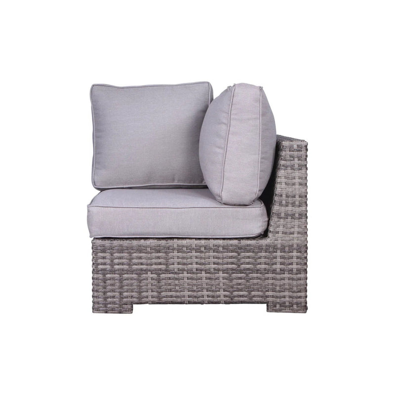 Outdoor 6 Person Wicker Seating Group With Cushions - Gray Mix - R&R Furniture Gallery (Fountain Valley, CA)