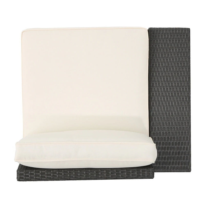 Santa Cruz - Outdoor 8 Piece Sectional Set - Dark Brown - R&R Furniture Gallery (Fountain Valley, CA)