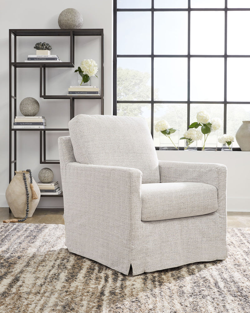 Nenana Next-Gen Nuvella - Swivel Glider Accent Chair - R&R Furniture Gallery (Fountain Valley, CA)