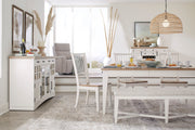 Americana Modern Dining - Upholstered Bench - Cotton - R&R Furniture Gallery (Fountain Valley, CA)