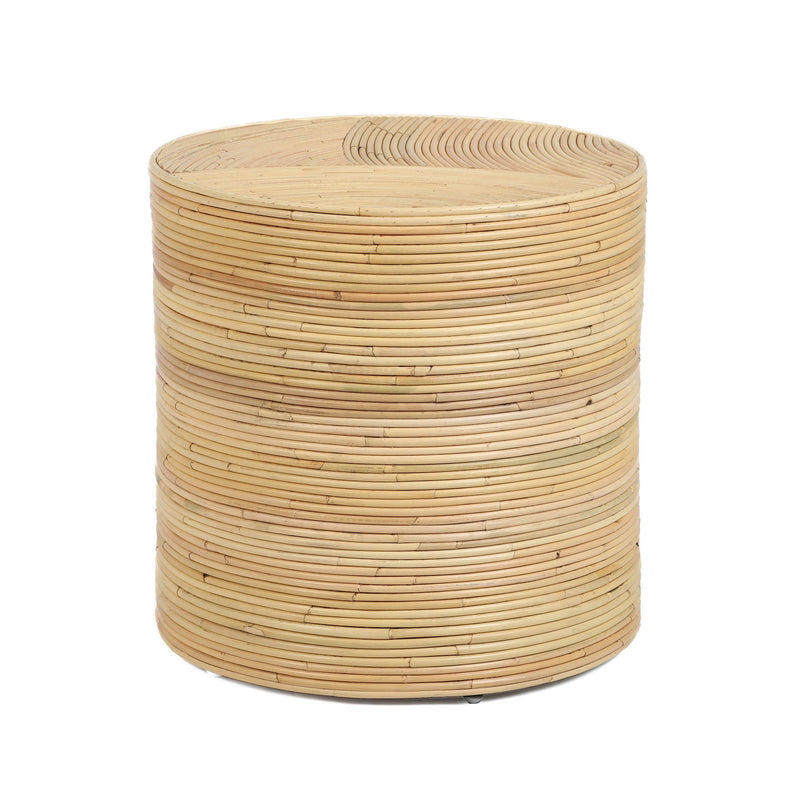 Matea - Rattan Arch Side Table - Natural - R&R Furniture Gallery (Fountain Valley, CA)
