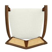 Mid Century Modern Arm Dining Chairs With Rattan Backrest - R&R Furniture Gallery (Fountain Valley, CA)