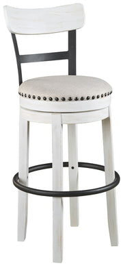 Valebeck - Tall Upholstered Swivel Barstool - R&R Furniture Gallery (Fountain Valley, CA)