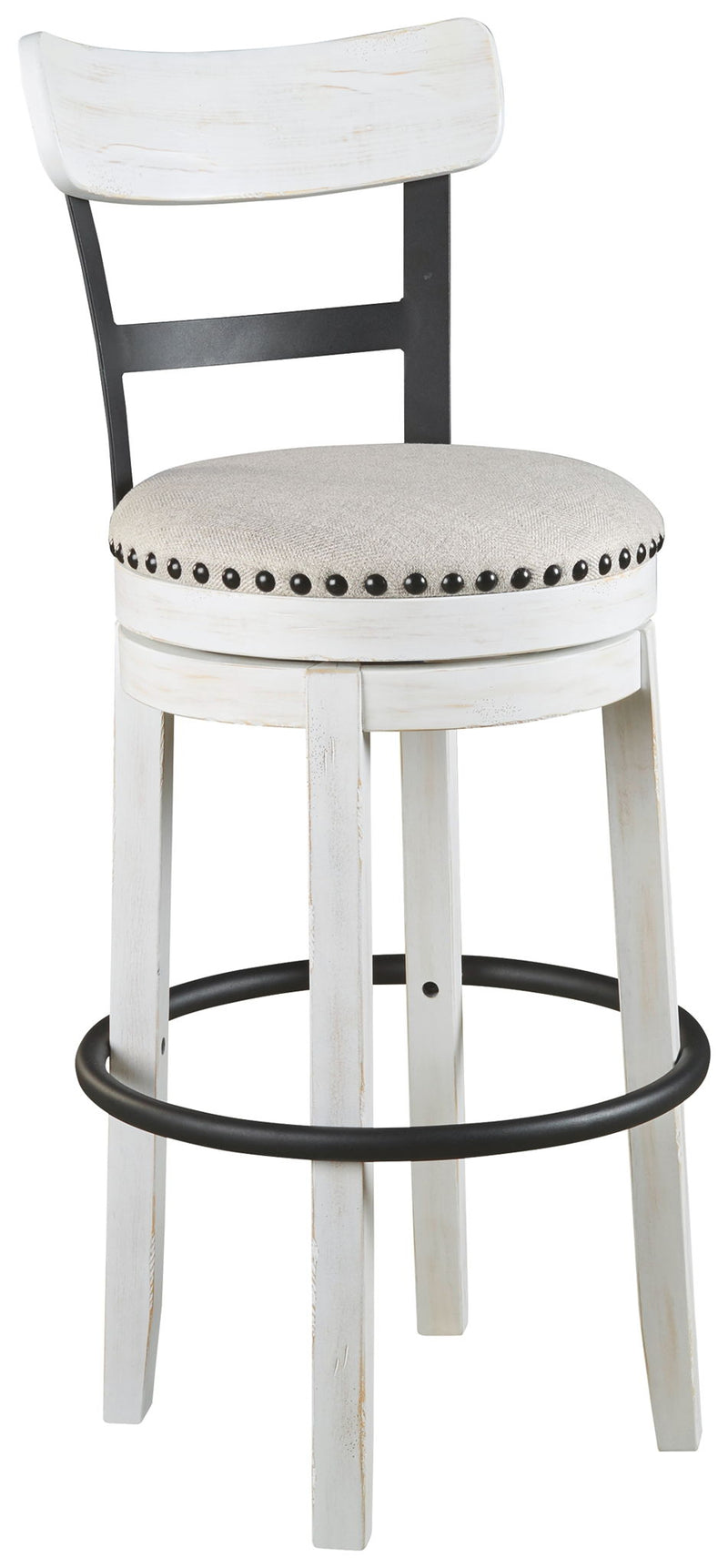 Valebeck - Tall Upholstered Swivel Barstool - R&R Furniture Gallery (Fountain Valley, CA)
