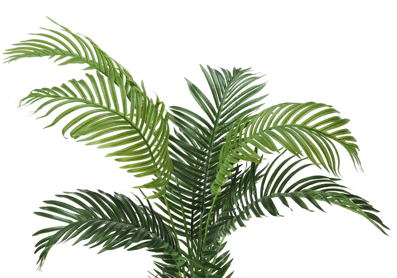 57" Tall, Artificial Plant, Palm Tree, Indoor, Faux, Fake, Floor, Greenery, Potted, Real Touch, Decorative - Green / Black - R&R Furniture Gallery (Fountain Valley, CA)