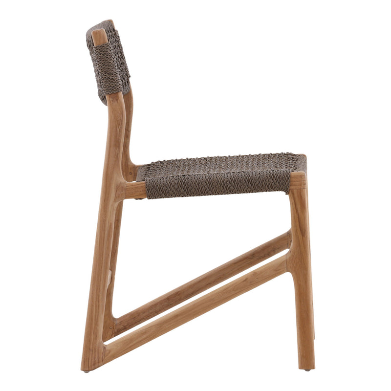 Ysidro - Outdoor Dining Chair - Gray And Natural