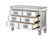 Varian - 34" Server - Mirrored & Antique Platinum - R&R Furniture Gallery (Fountain Valley, CA)