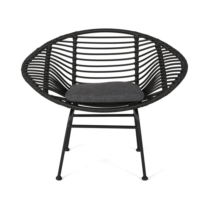 Cordella - Outdoor Woven Wicker Chairs With Cushions, (Set of 2) - R&R Furniture Gallery (Fountain Valley, CA)
