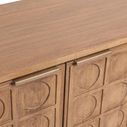 Clevland - 4 Door Cabinet - Santy Taupe - R&R Furniture Gallery (Fountain Valley, CA)