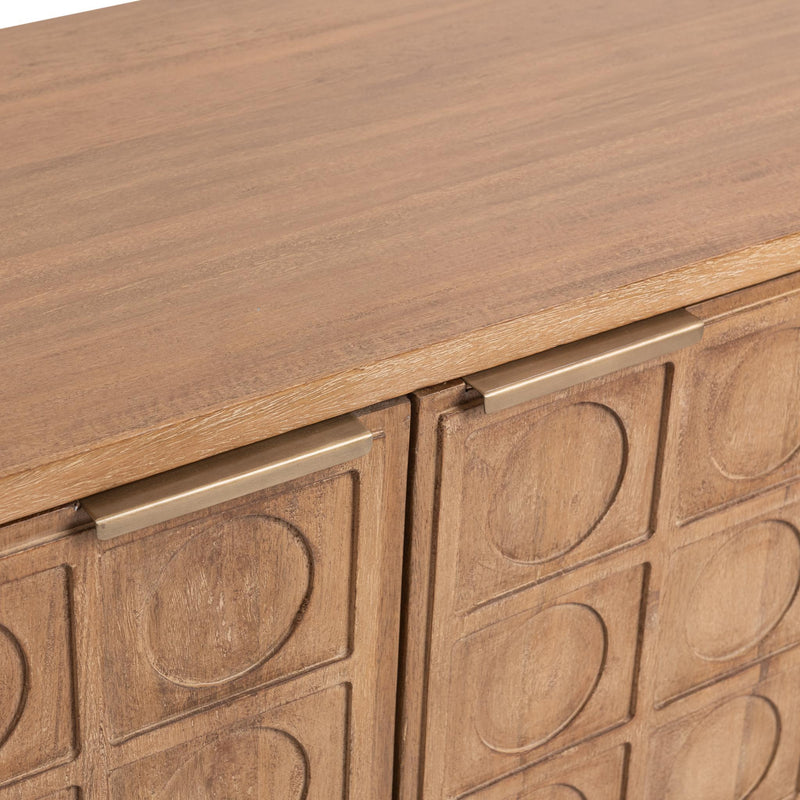 Clevland - 4 Door Cabinet - Santy Taupe - R&R Furniture Gallery (Fountain Valley, CA)