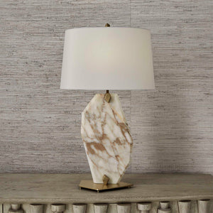 Pentagonal - Table Lamp - Gold / White