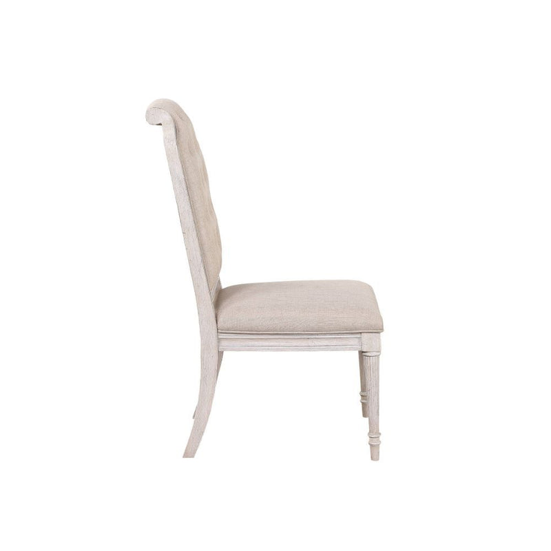 Wynsor - Side Chair (Set of 2) - Antique White - R&R Furniture Gallery (Fountain Valley, CA)