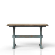 X Based Counter Height Dining Table - Aqua Blue - R&R Furniture Gallery (Fountain Valley, CA)