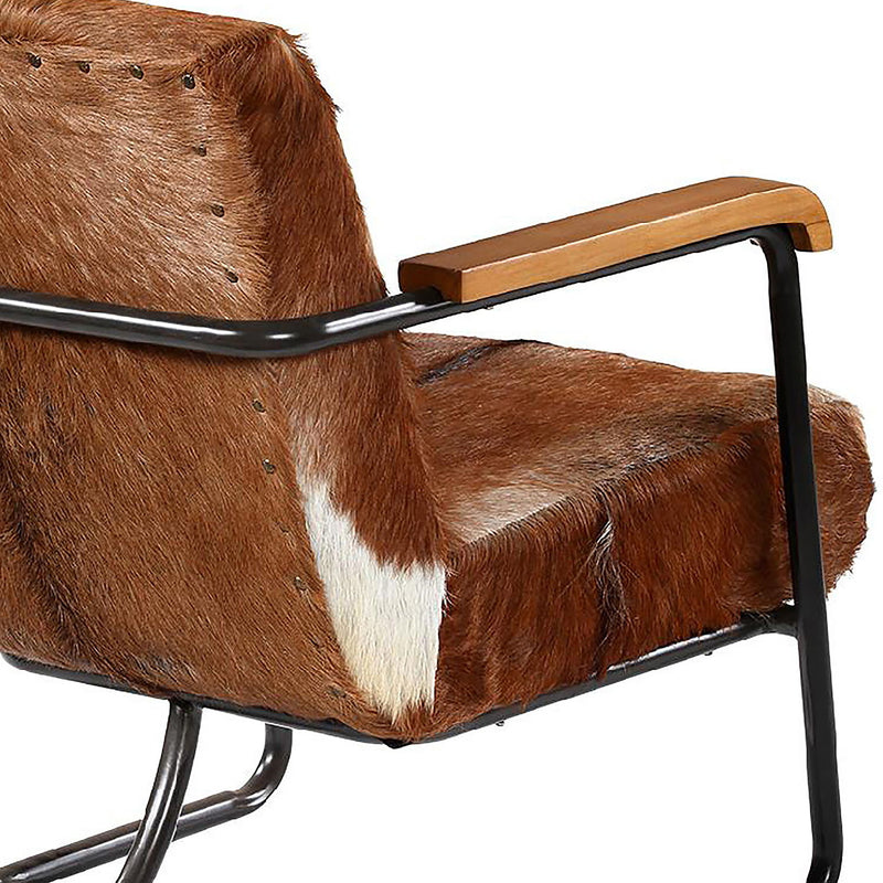 Vistan - Occasional Chair - Antique Black With Brown