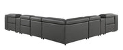 1116 - Power Reclining Italian Leather Sectional - R&R Furniture Gallery (Fountain Valley, CA)