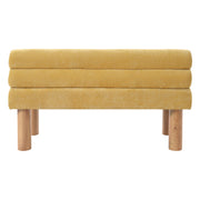 Noble House dining upholstered bench with cushioned seat and wooden legs, ideal for modern dining room seating.
