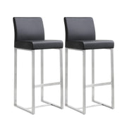 Denmark - Stainless Steel Barstool (Set of 2) - R&R Furniture Gallery (Fountain Valley, CA)