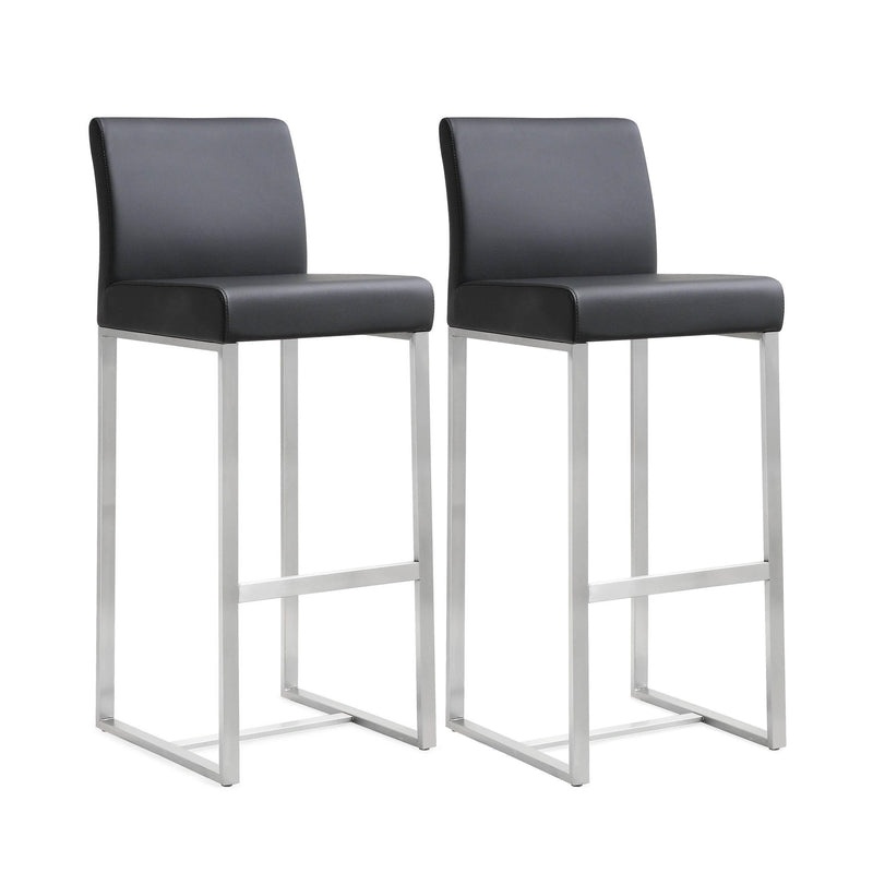 Denmark - Stainless Steel Barstool (Set of 2) - R&R Furniture Gallery (Fountain Valley, CA)