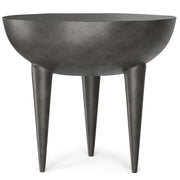 Otto - Cast Aluminum Side Table - Black - R&R Furniture Gallery (Fountain Valley, CA)
