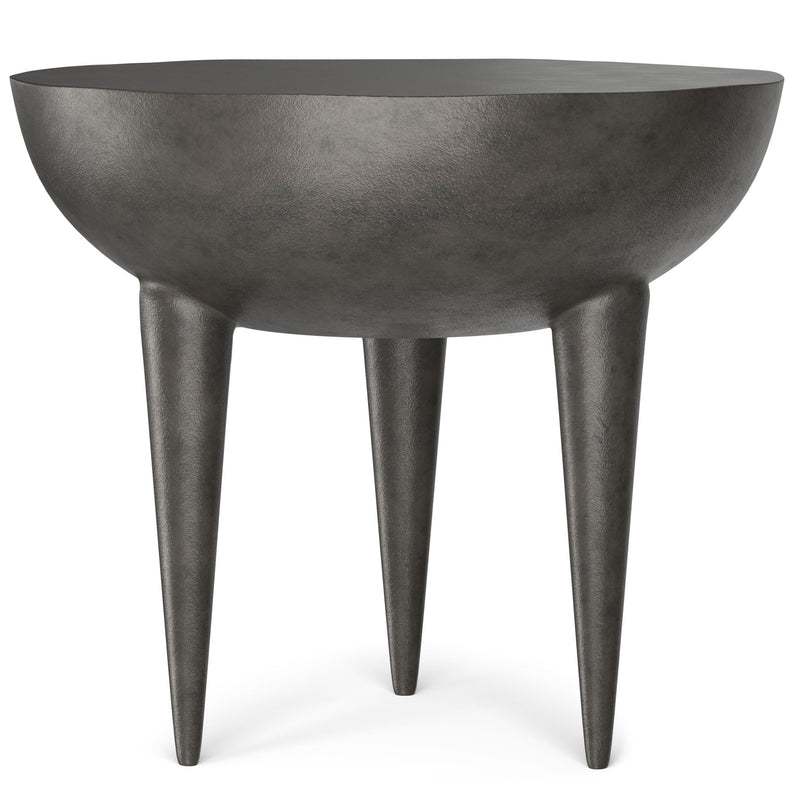 Otto - Cast Aluminum Side Table - Black - R&R Furniture Gallery (Fountain Valley, CA)