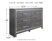 Lodanna - Dresser, Mirror - R&R Furniture Gallery (Fountain Valley, CA)
