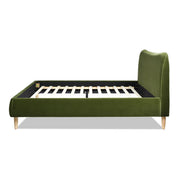 Roman - Curved Headboard Upholstered Platform Bed - R&R Furniture Gallery (Fountain Valley, CA)
