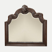 Ornate Mirror - Mahogany - R&R Furniture Gallery (Fountain Valley, CA)