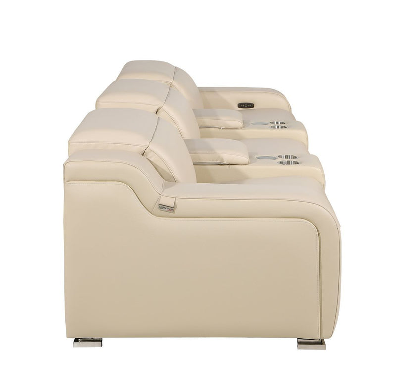 1116 - 5-Piece Modular Power Reclining Sofa In With 3 Power Recliners & Power Headrests