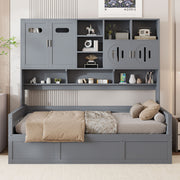 Daybed With All-In-One Cabinet And Shelf - R&R Furniture Gallery (Fountain Valley, CA)