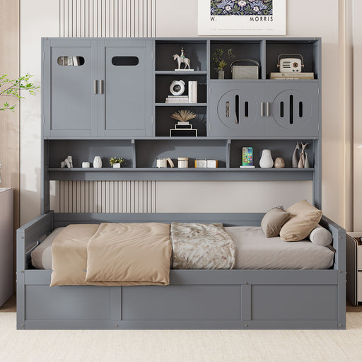 Daybed With All-In-One Cabinet And Shelf - R&R Furniture Gallery (Fountain Valley, CA)
