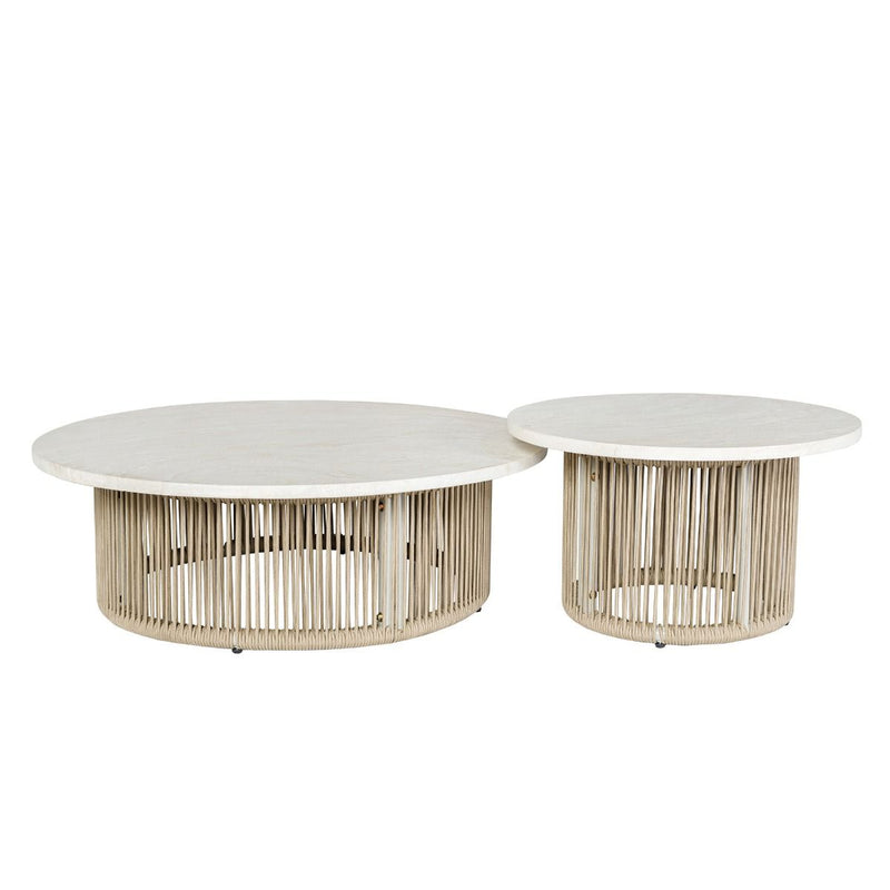 Zira - 5 Piece Patio Sofa Set - Beige