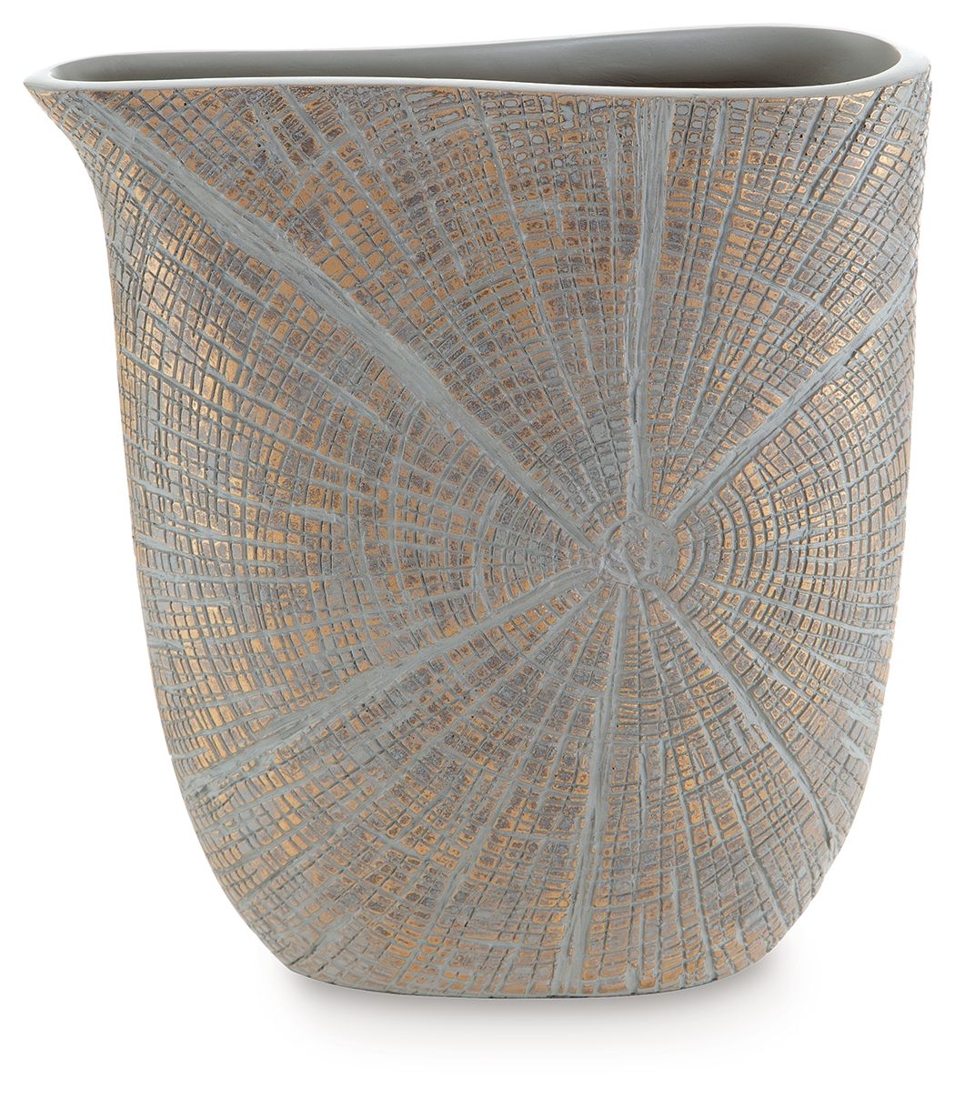 Signature Design by Ashley Ardenley Vase, decorative ceramic vase with a sleek, modern design for home décor.