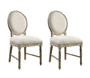 Upholstered Dining Chairs (Set of 2) - Brown - R&R Furniture Gallery (Fountain Valley, CA)