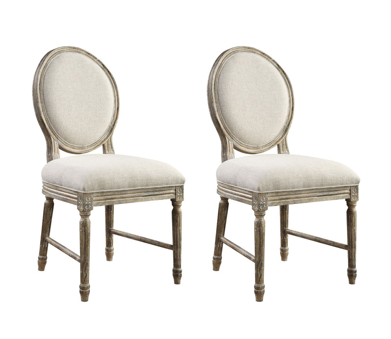 Upholstered Dining Chairs (Set of 2) - Brown - R&R Furniture Gallery (Fountain Valley, CA)