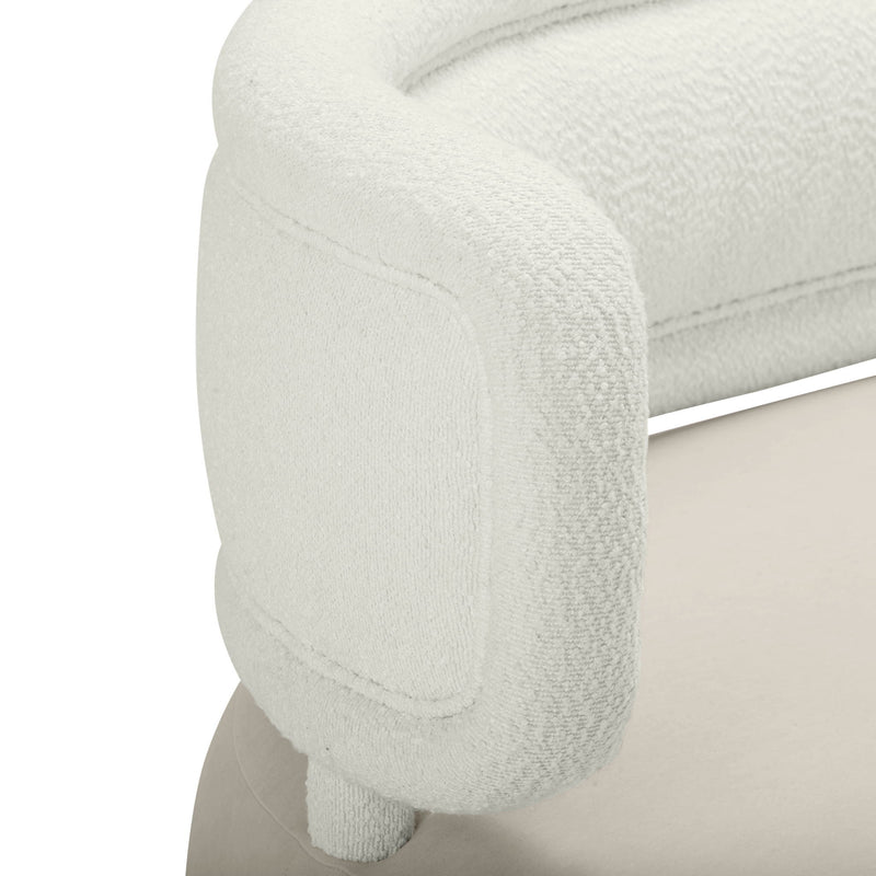 Tischa - Boucle Velvet Sofa - R&R Furniture Gallery (Fountain Valley, CA)