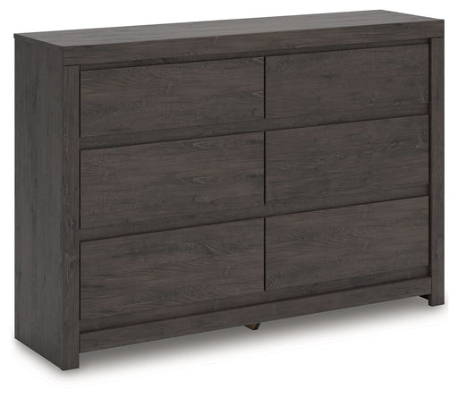 Fraluna - Six Drawer Dresser - Charcoal - R&R Furniture Gallery (Fountain Valley, CA)