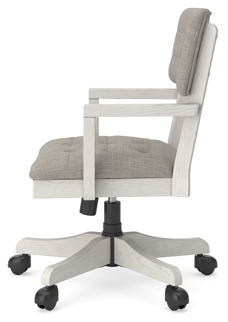 Robbinsdale - Home Office Desk Chair - Antique White - R&R Furniture Gallery (Fountain Valley, CA)
