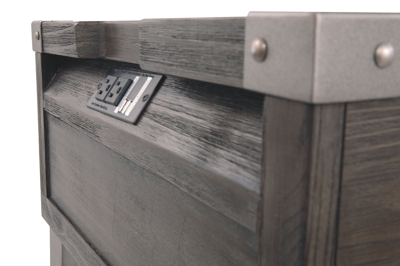 Todoe - Rectangular End Table - Dark Gray - R&R Furniture Gallery (Fountain Valley, CA)