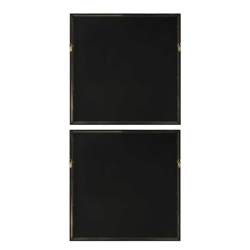 So Golden - Abstract Landscape Prints (Set of 2) - Black / Blue / Brass / Gold / Gray / Pink / White