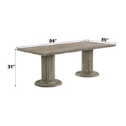 Gabrian - 31" Dining Table - Reclaimed Gray - R&R Furniture Gallery (Fountain Valley, CA)
