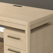 Desk - Tan - Wood - R&R Furniture Gallery (Fountain Valley, CA)
