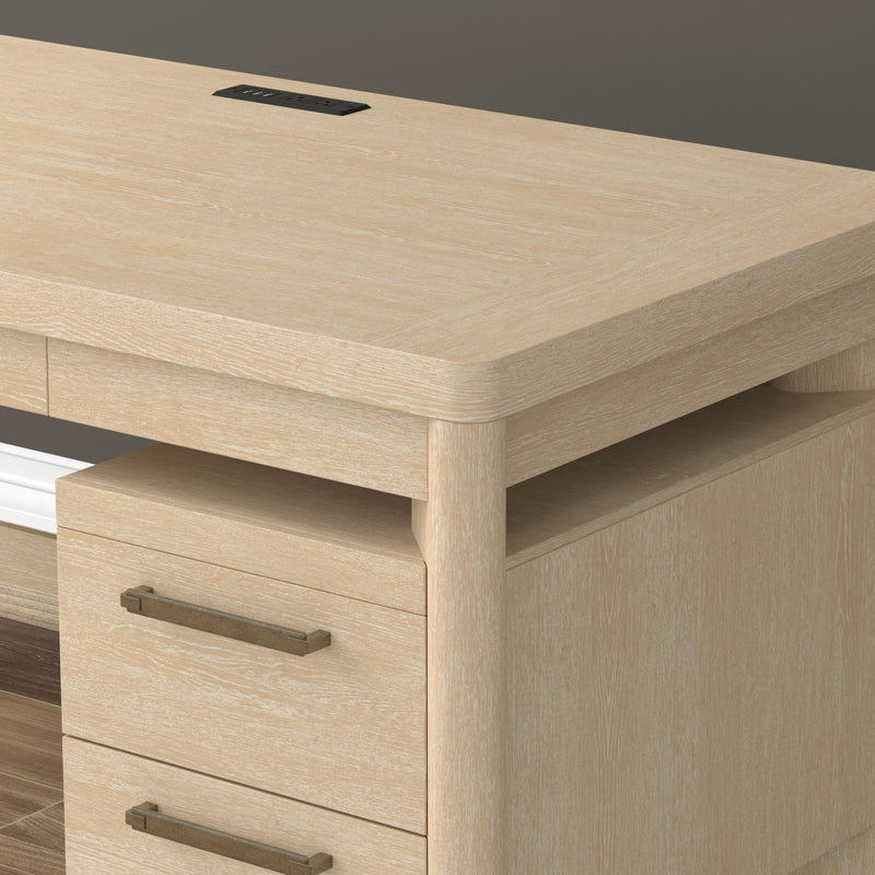 Desk - Tan - Wood - R&R Furniture Gallery (Fountain Valley, CA)