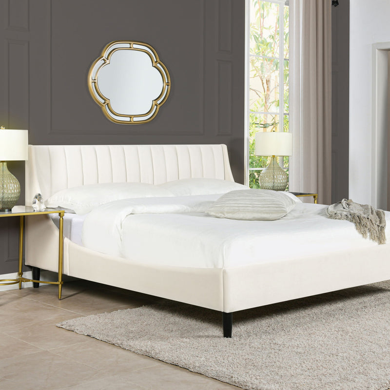 Aspen - Vertical Tufted Modern Headboard Platform Bed Set - R&R Furniture Gallery (Fountain Valley, CA)