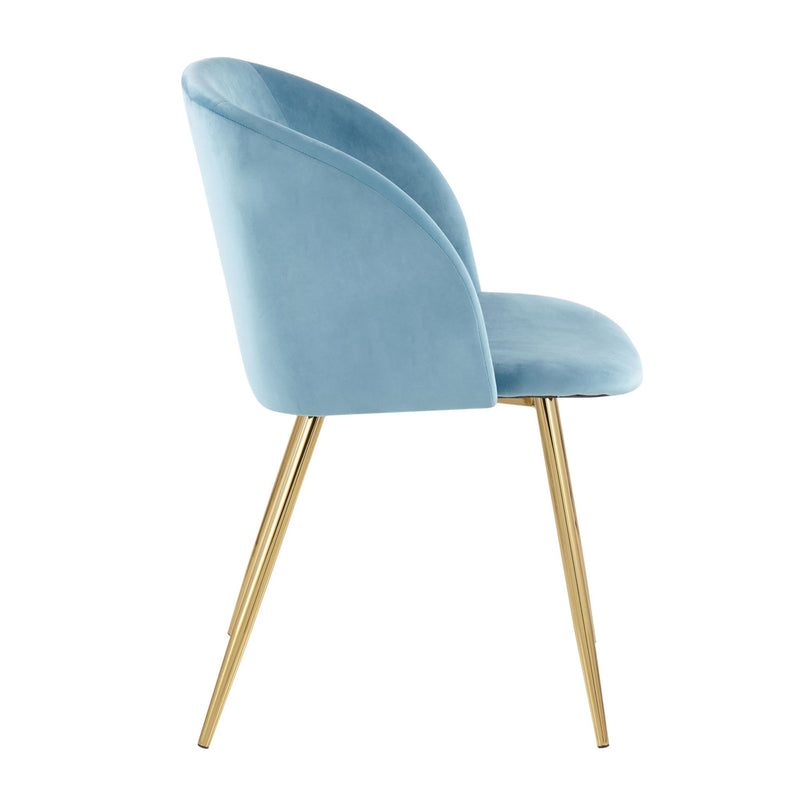 Lumi Source Fran contemporary elegant design chair set with sleek modern lines and comfortable upholstered seats, set of 2.