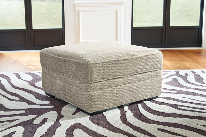 Calnita - Ottoman With Storage - Sisal - R&R Furniture Gallery (Fountain Valley, CA)