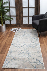 Elegance - 5'3" X 7'3" Area Rug - Blue, Polyester - R&R Furniture Gallery (Fountain Valley, CA)