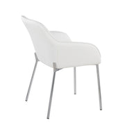 Set of two Lumi Source Daniella contemporary modern dining chairs with sleek design and upholstered seats.