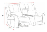 Belmont - Zero Gravity Power Reclining Living Room Set - R&R Furniture Gallery (Fountain Valley, CA)