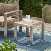 Cape Coral - Contemporary Side Table With Frosted Glass Top - R&R Furniture Gallery (Fountain Valley, CA)