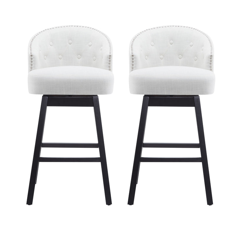 360 Degree Rotation Swivel Counter Stools (Set of 2) - R&R Furniture Gallery (Fountain Valley, CA)